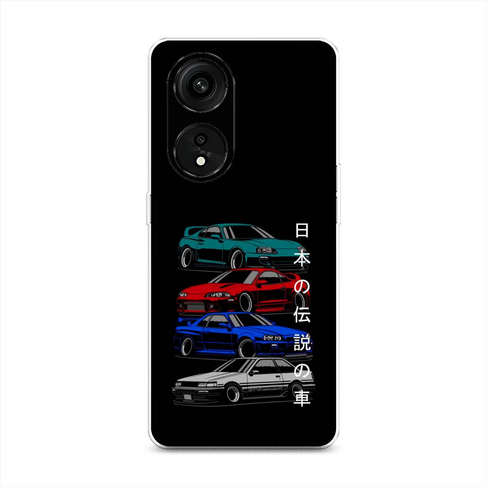 

Чехол Awog на Oppo Reno 8T 5G "JDM Legend cars", Зеленый;красный;синий, 2513150-5