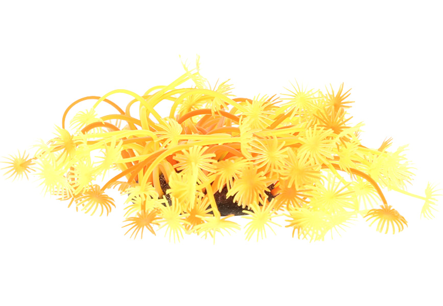 

Декор для аквариума Коралл силиконовый Vitality желто-красный 7,5 х 7,5 х 10 см