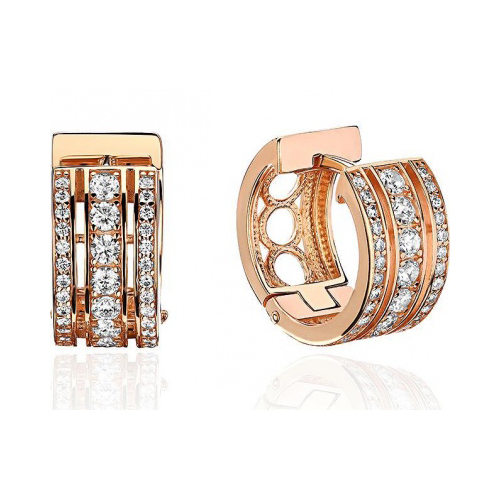 

Серьги из красного золота с фианитом Эстет 01С1113752, 01С1113752