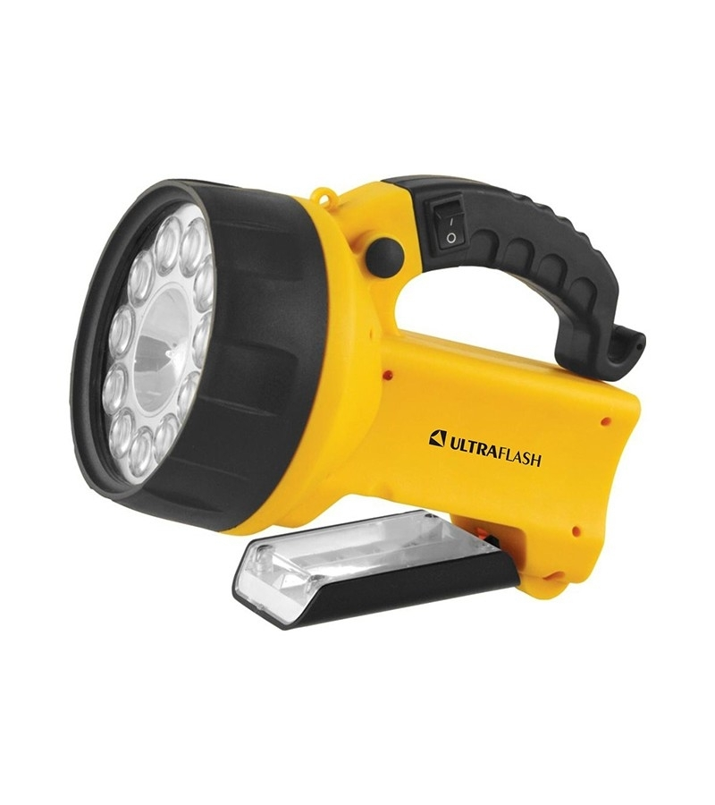 

Ultraflash UF3753LED (фонарь аккум 220В/12В, желтый, 11 LED.+ галог, 4В 2Ач), Разноцветный, 1607835