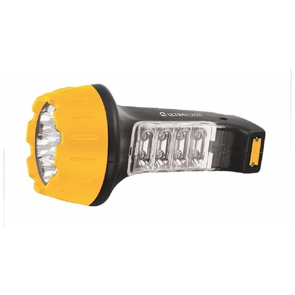 

Ultraflash LED3818 (фонарь аккум 220В, черн /желт, 7+8 LED, 2 режима, SLA, пластик), Разноцветный, 1607825