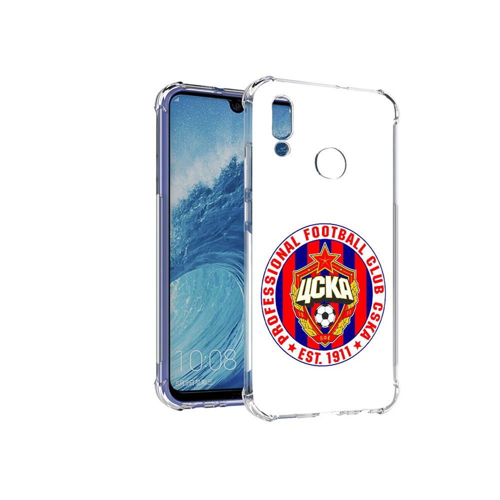 

Чехол MyPads Tocco для Huawei P Smart (2019) ФК ЦСК логотип, Прозрачный, Tocco