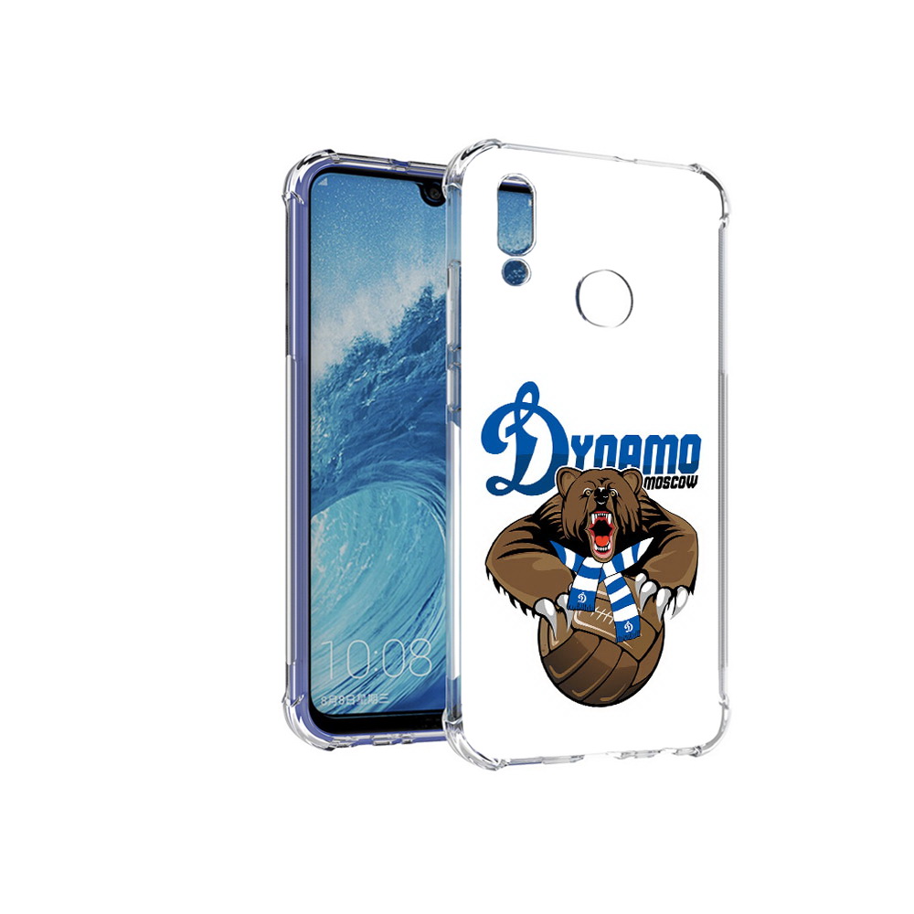 

Чехол MyPads Tocco для Huawei P Smart (2019) ФК Динамо медведь, Прозрачный, Tocco