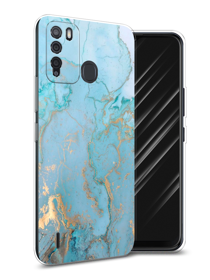 

Чехол Awog на Itel Vision 1 Pro "Голубой мрамор рисунок", Разноцветный, 3200350-3