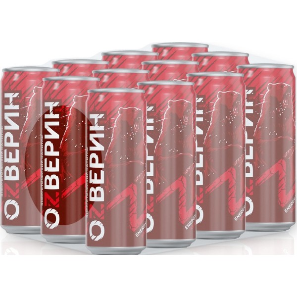 

Энергетический напиток OZVERIN Красный пунш 0,45 л