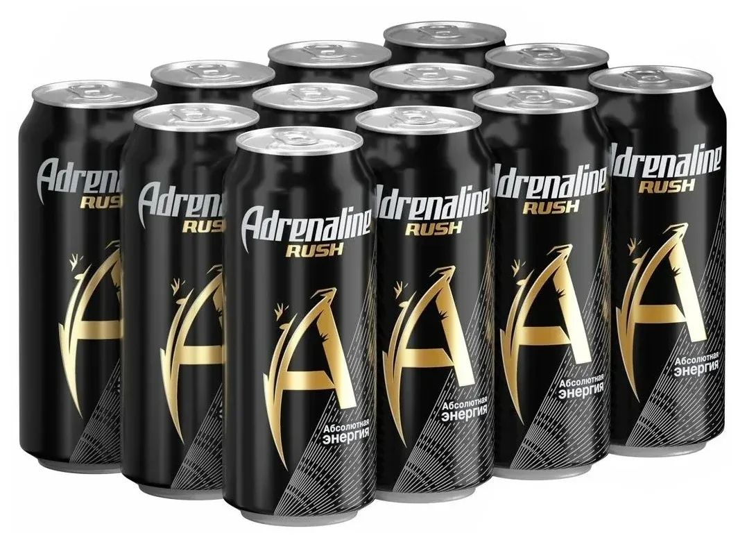 

Энергетический напиток Adrenaline Rush 12 шт по 449 мл, Rush