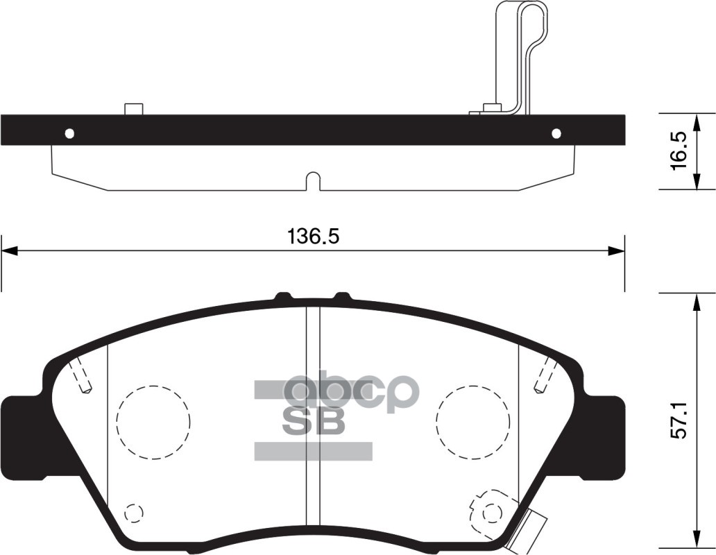 

Тормозные колодки Sangsin brake передние sp1435