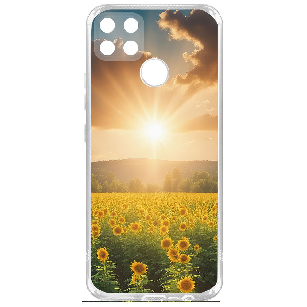 

Чехол-накладка Krutoff Clear Case Солнечно для Realme C25s, Прозрачный