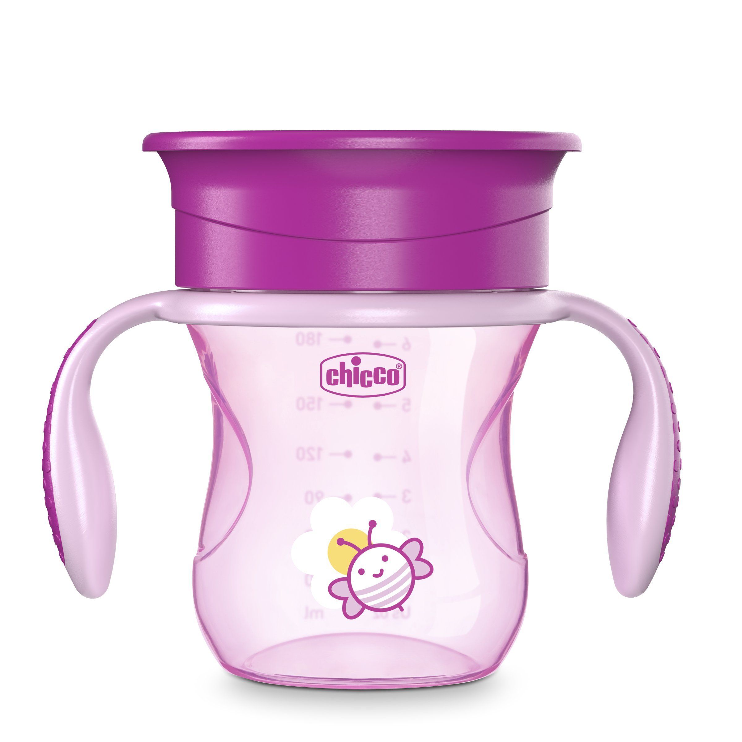 Поильник Chicco Perfect Cup 360 12м 200 мл розовый 1754₽