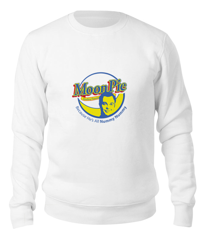 

Свитшот унисекс Printio Шелдон купер (moon pie) белый S, Шелдон купер (moon pie)