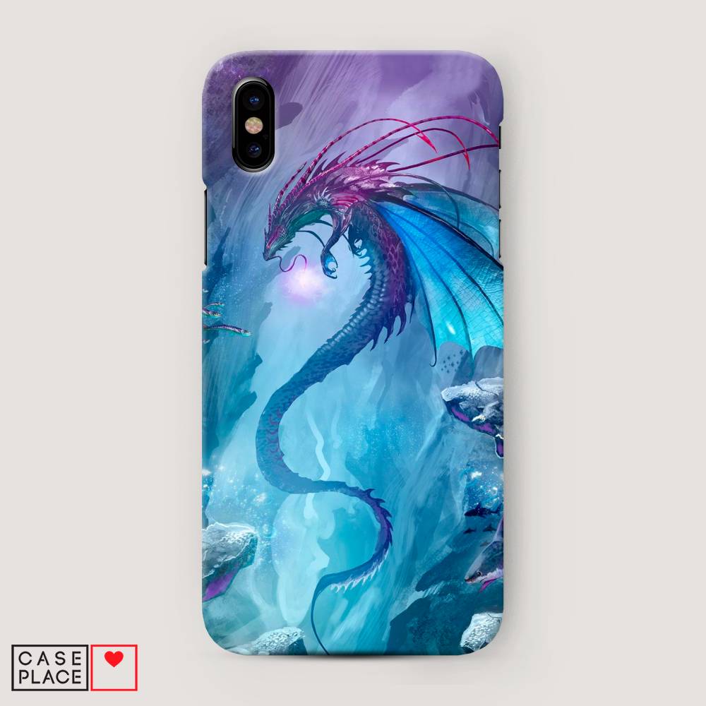 

Пластиковый чехол "Водный дракон" на Apple iPhone XS Max (10S Max), 11920-1