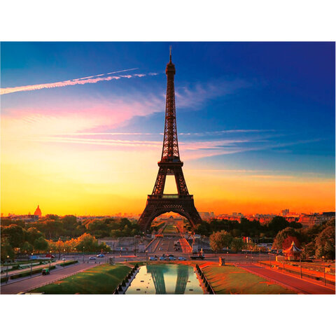 фото Алмазная мозаика 30*40см остров сокровищ париж без подрамника полная выкладка 662406