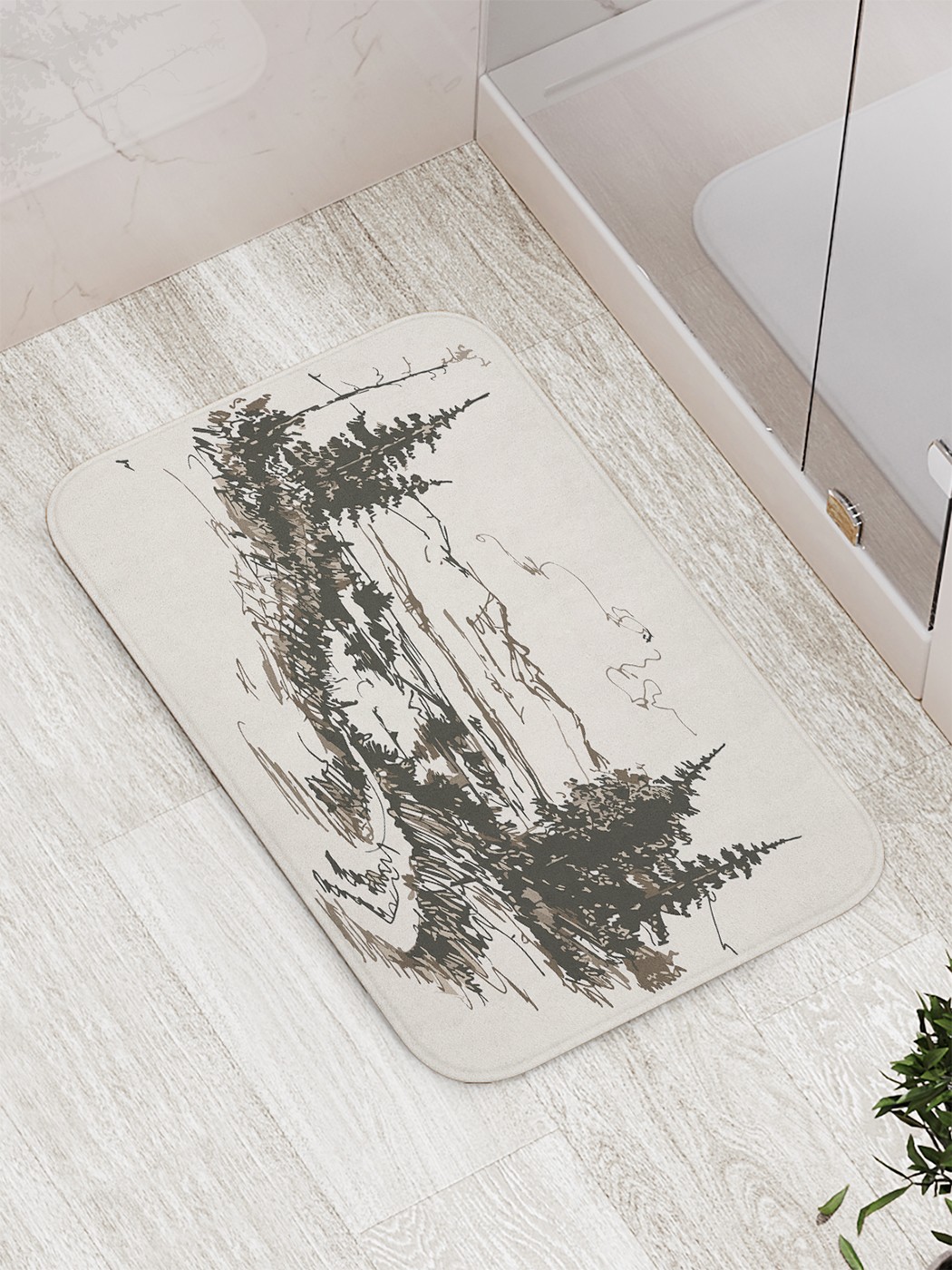 

bath_86809 Коврик противоскользящий для ванной, сауны, бассейна, 77х52 см