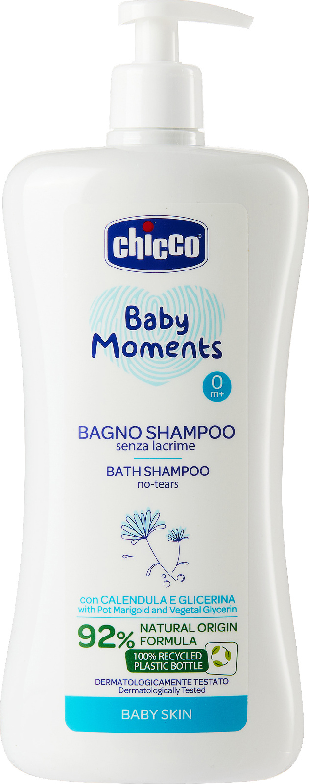 фото Пена-шампунь chicco baby moments 0м+, 750 мл