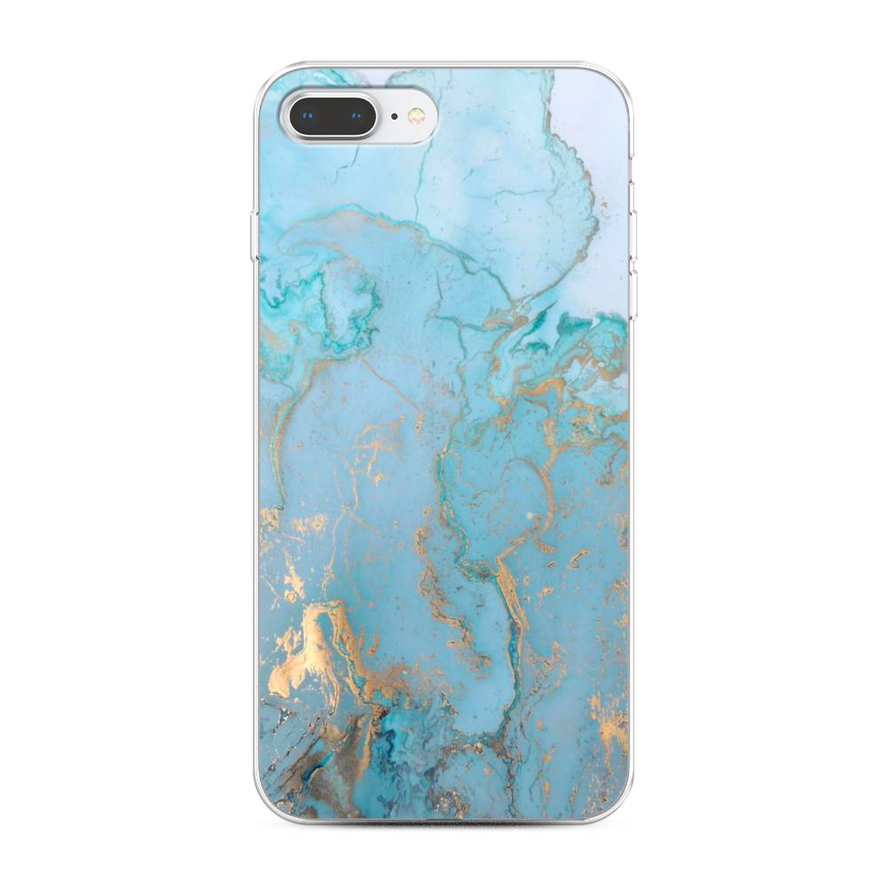 

Чехол Awog на Apple iPhone 8 Plus / Айфон 8 Plus "Голубой мрамор рисунок", Разноцветный, 10950-3