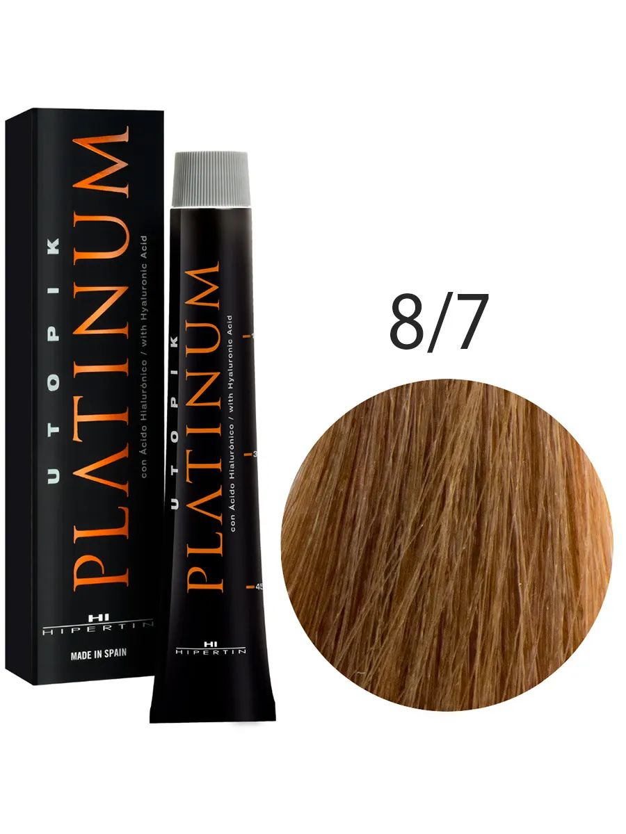 Крем-краска для волос HIPERTIN UTOPIK PLATINUM светлый блондин коричневый 60 мл