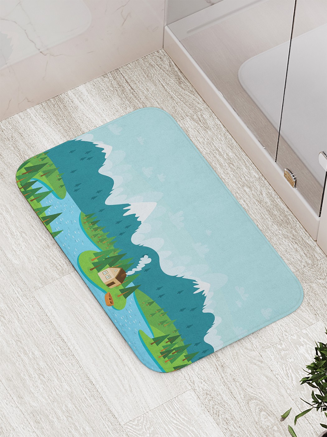 

bath_86789 Коврик противоскользящий для ванной, сауны, бассейна, 77х52 см