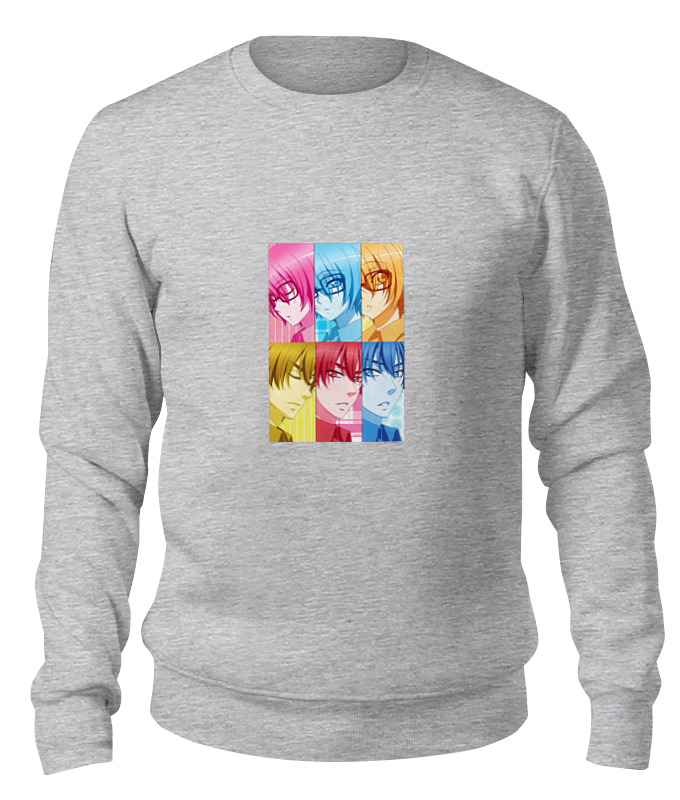 

Свитшот унисекс Printio Идзуми сэна и итидзё рёма серый S, Идзуми сэна и итидзё рёма