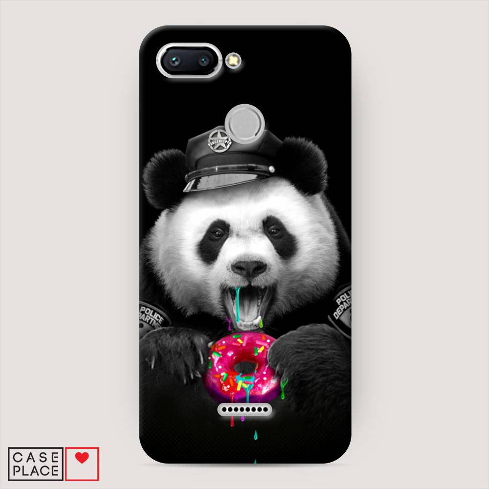 

Пластиковый чехол "Панда police" на Xiaomi Redmi 6