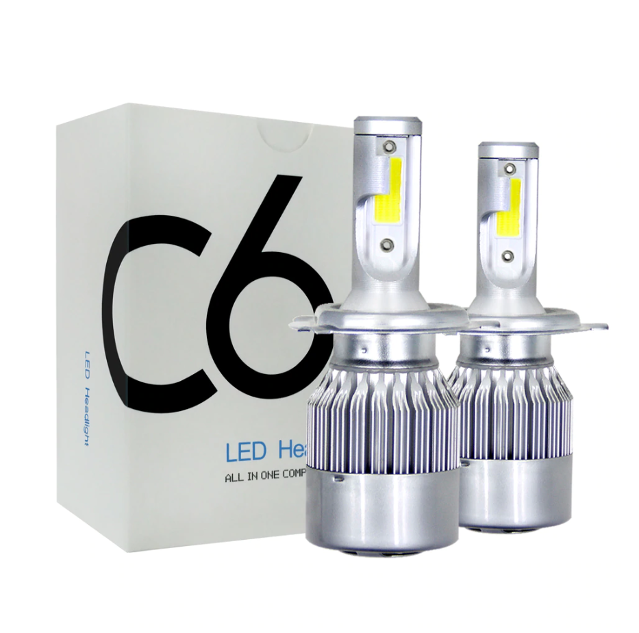 Лампа автомобильная Run Energy светодиодная Led C6 H4 (5500k) 36w