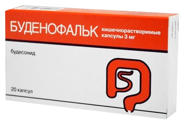 Купить Буденофальк капсулы кишечнорастворимые 3 мг 20 шт., Dr. Falk Pharma