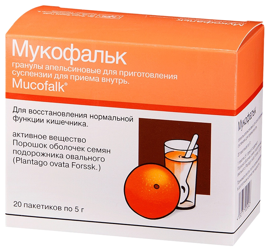 

Мукофальк гран.д/сусп. для приема внутрь апельсиновые пакетики 5 г 20 шт.