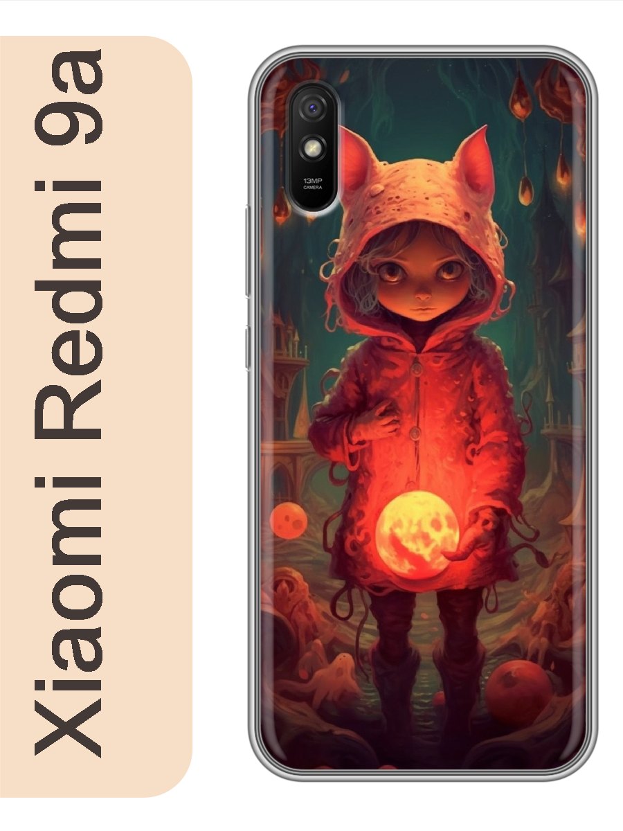 

Чехол на Xiaomi Redmi 9a девочка аниме 927, Прозрачный, red9aanim