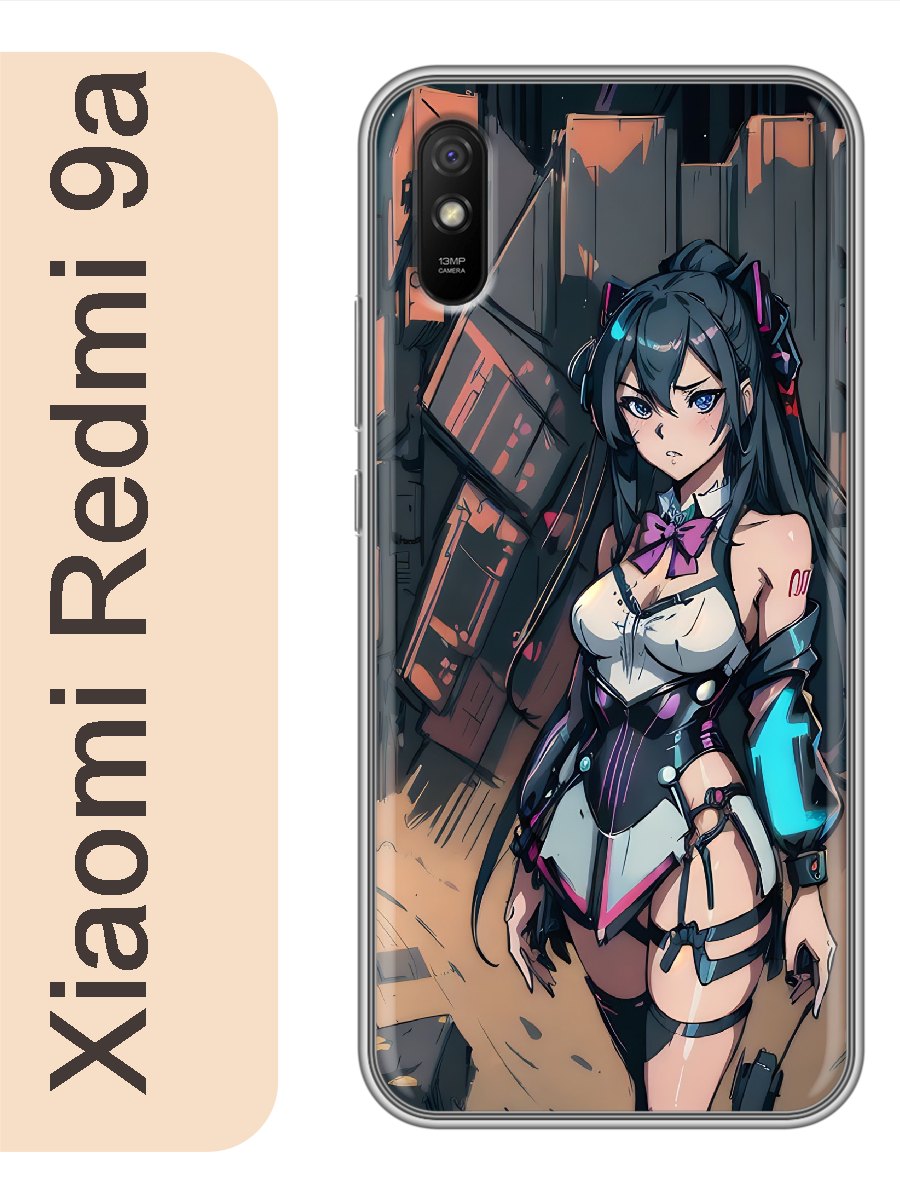 

Чехол на Xiaomi Redmi 9a девушка аниме 924, Прозрачный, red9aanim