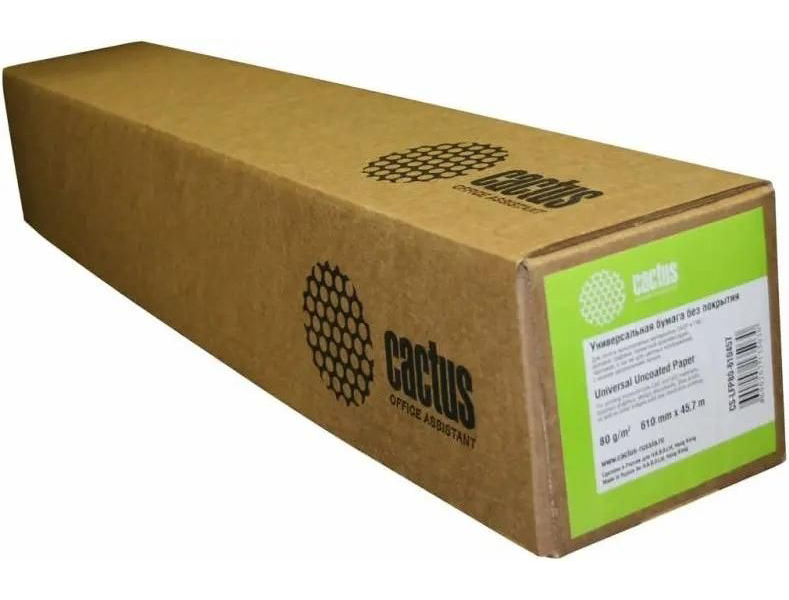 

Бумага Cactus Eco, универсальная, 610мм х 45.7м, втулка 50.8мм 2, 80г/м2 cs-lfp80-610457e, Бумага Cactus Eco, универсальная, 610мм х 45.7м, втулка 50.8мм (2), 80г/м2 [cs-lfp80-610457e]