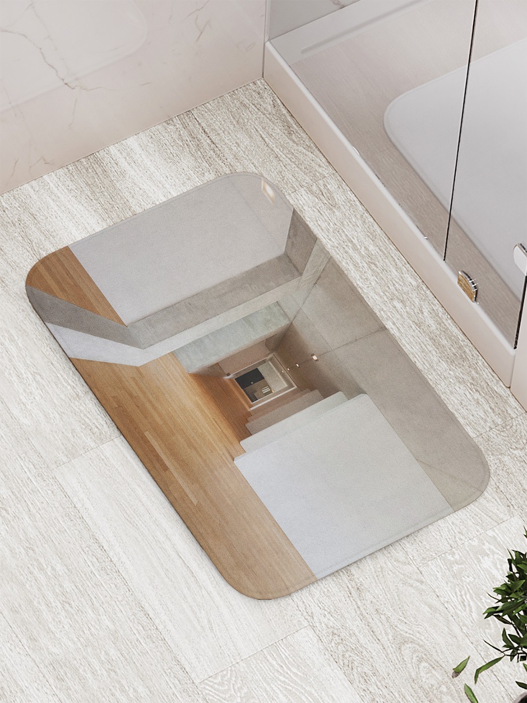 

bath_86696 Коврик противоскользящий для ванной, сауны, бассейна, 77х52 см