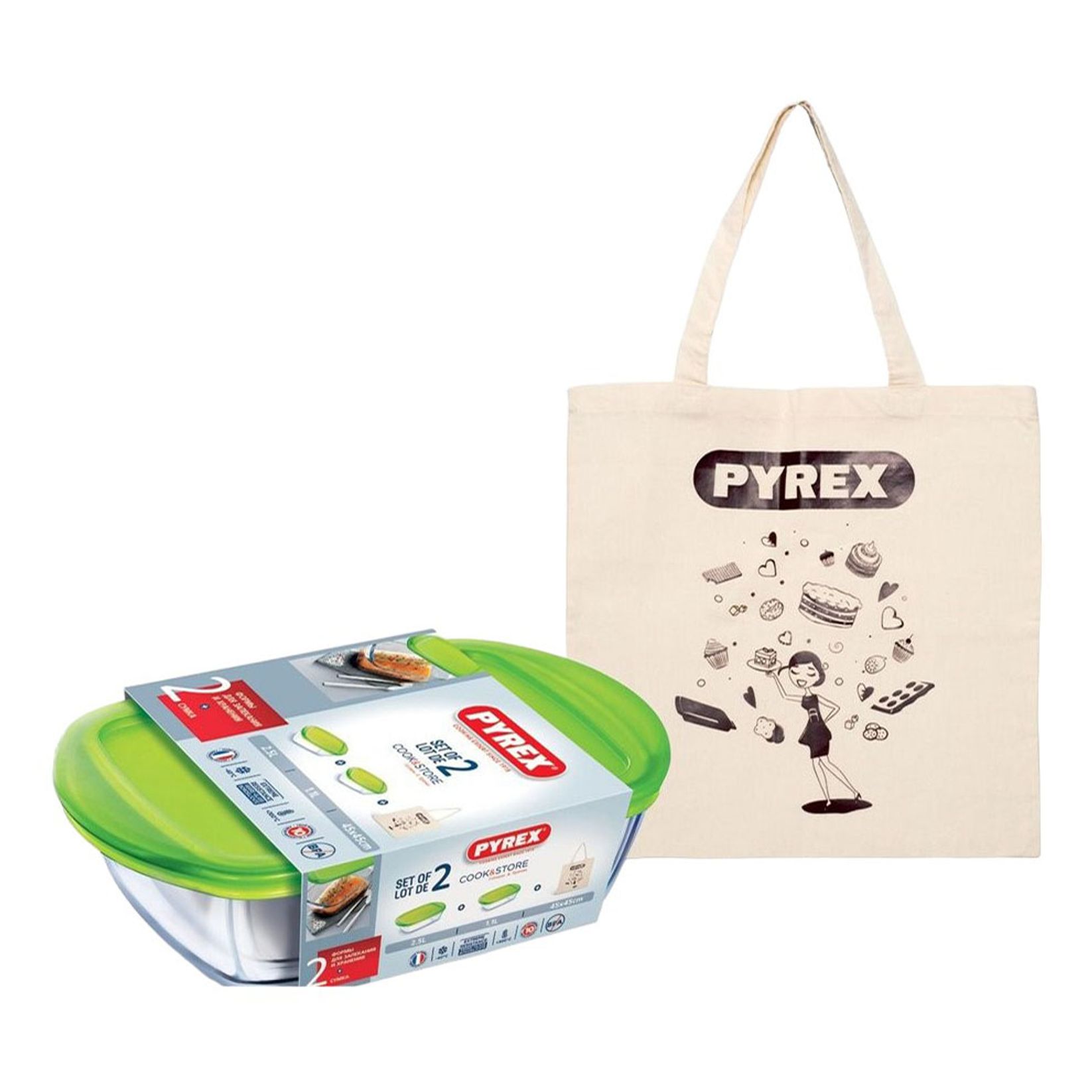 

Набор форм Pyrex Cook&Store, Прозрачный