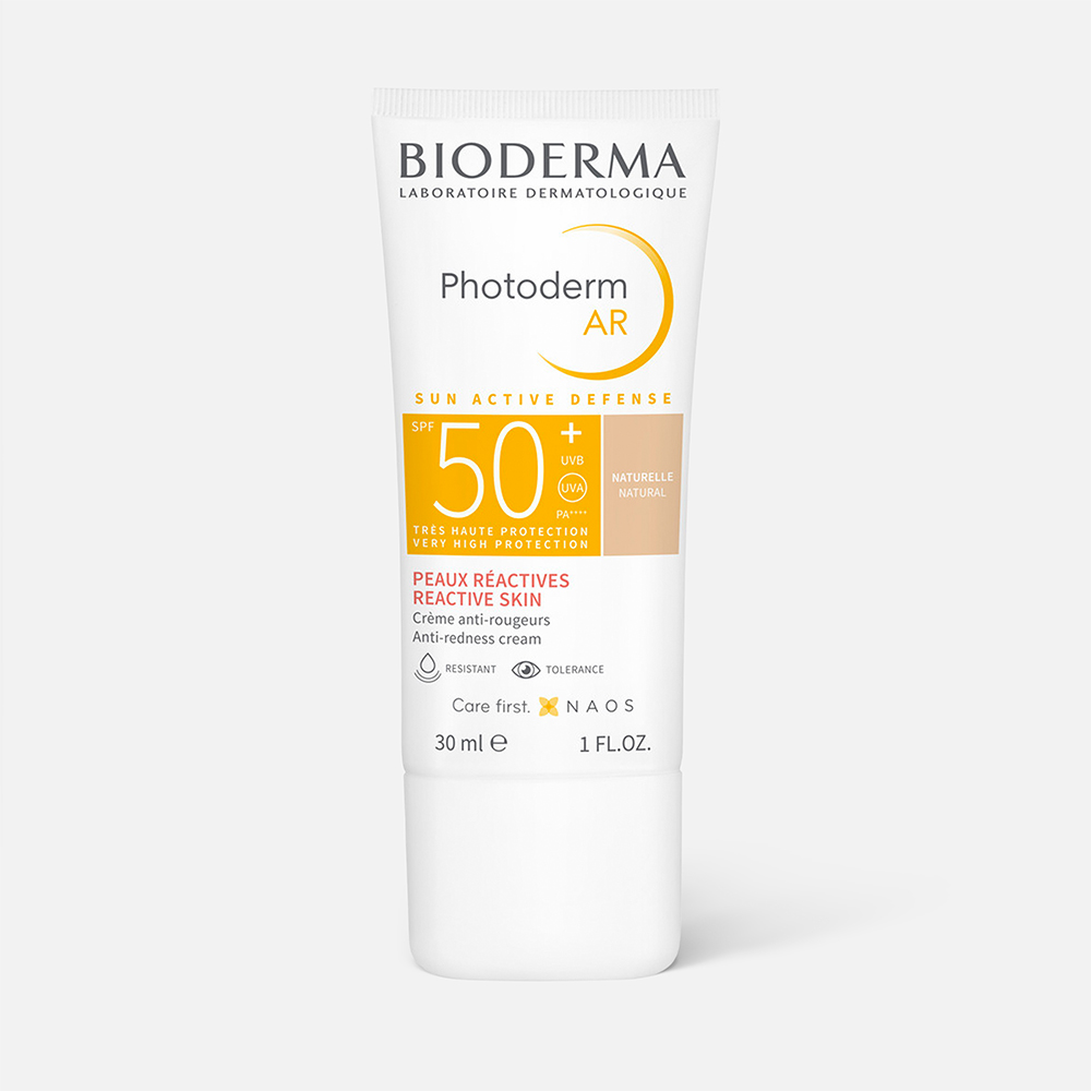 Тональный крем Bioderma AR солнцезащитный, SPF50+, натуральный, 30 мл