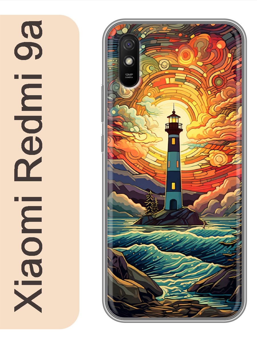 

Чехол на Xiaomi Redmi 9a маяк 914, Прозрачный, red9arzne