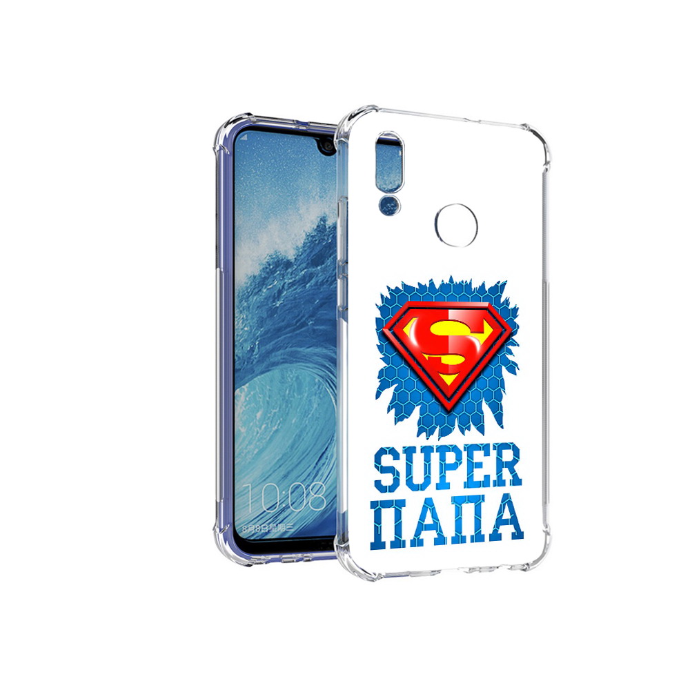

Чехол MyPads Tocco для Huawei P Smart (2019) Супер Папа, Прозрачный, Tocco