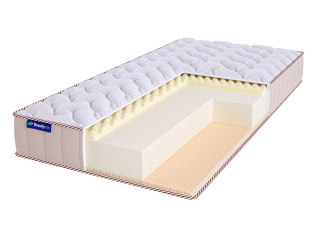 

Матрас Beautyson Roll Foam 10 Massage Latex Lux 120х190, Бежевый;белый;серый;серебристый, Roll Foam 10 Massage Latex Lux