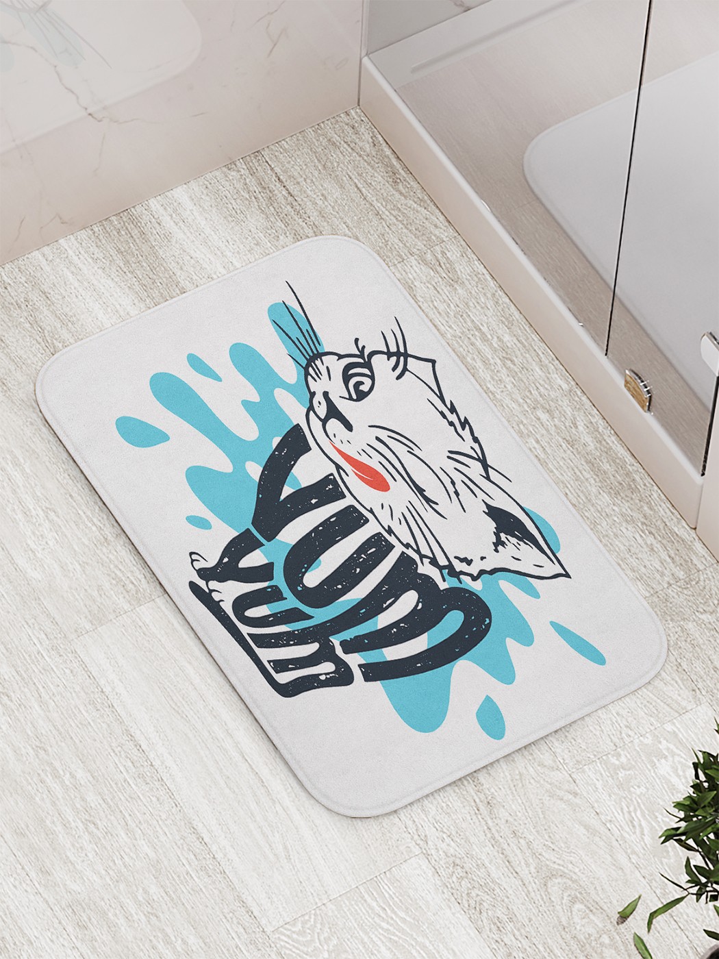

bath_86630 Коврик противоскользящий для ванной, сауны, бассейна, 77х52 см