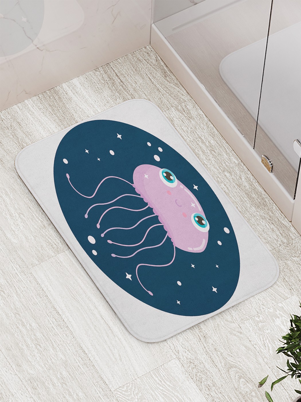 

bath_86543 Коврик противоскользящий для ванной, сауны, бассейна, 77х52 см