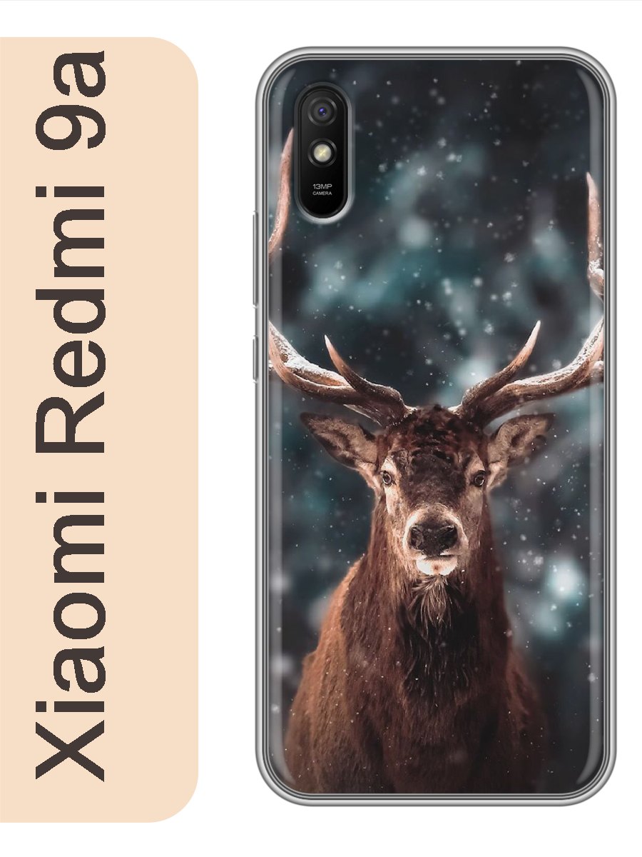 

Чехол на Xiaomi Redmi 9a олень 891, Прозрачный, red9azhiv
