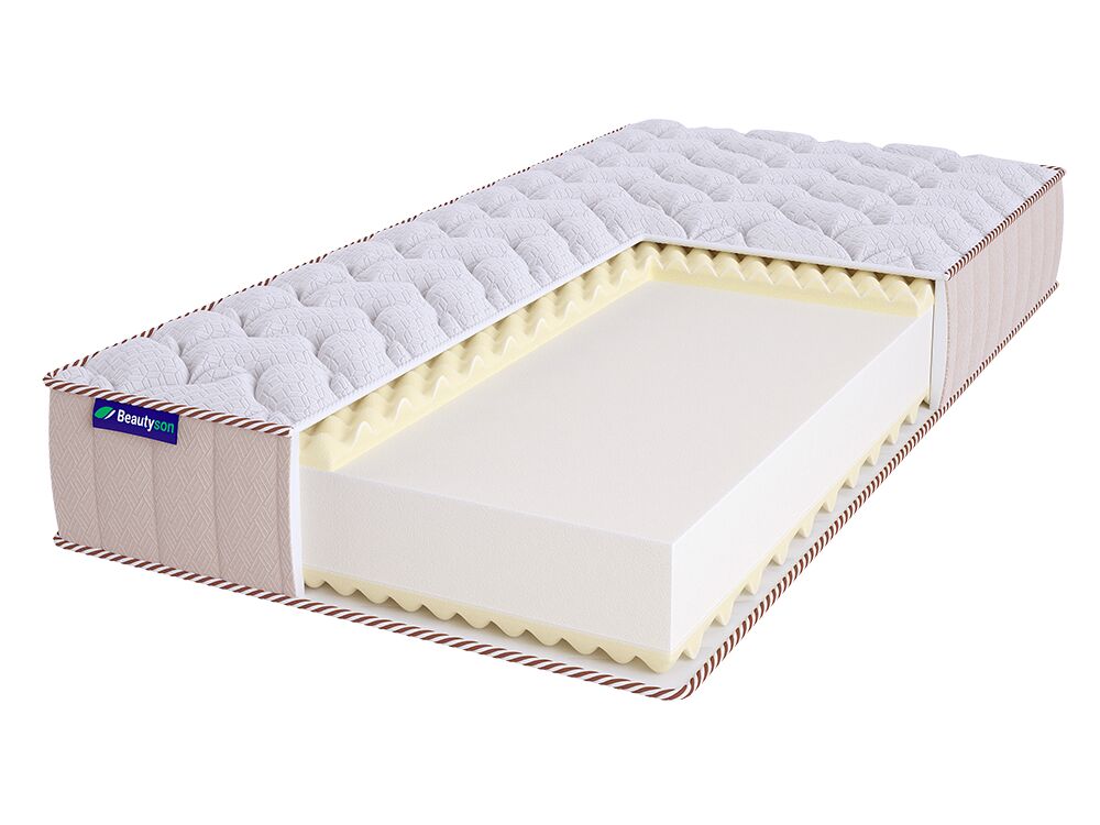 

Матрас Beautyson Roll Foam 10 Massage Double Lux 80х200, Бежевый;белый;серый;серебристый, Roll Foam 10 Massage Double Lux