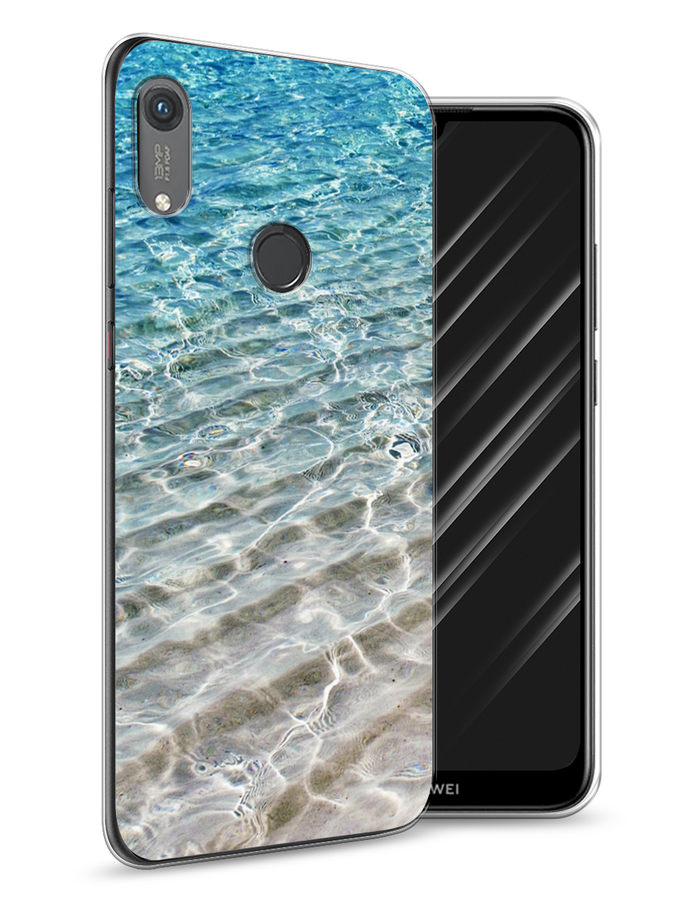 

Чехол Awog на Honor 8A (8A Pro/Prime) "Волны 10", Голубой, 68750-4