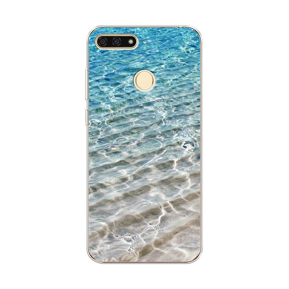 

Чехол Awog на Honor 7C "Волны 10", Голубой, 64550-4