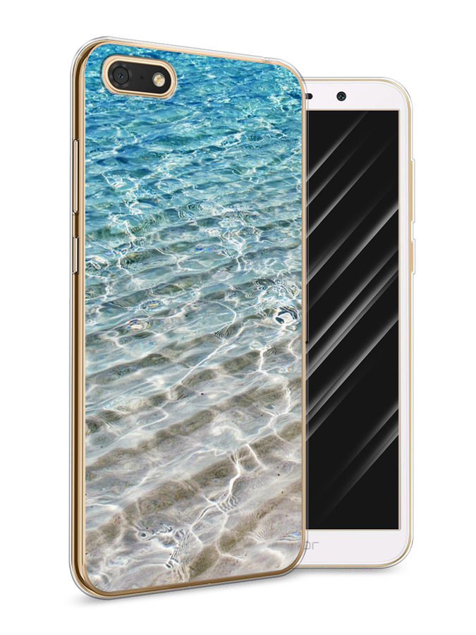 

Чехол Awog на Honor 7A "Волны 10", Голубой, 65250-4