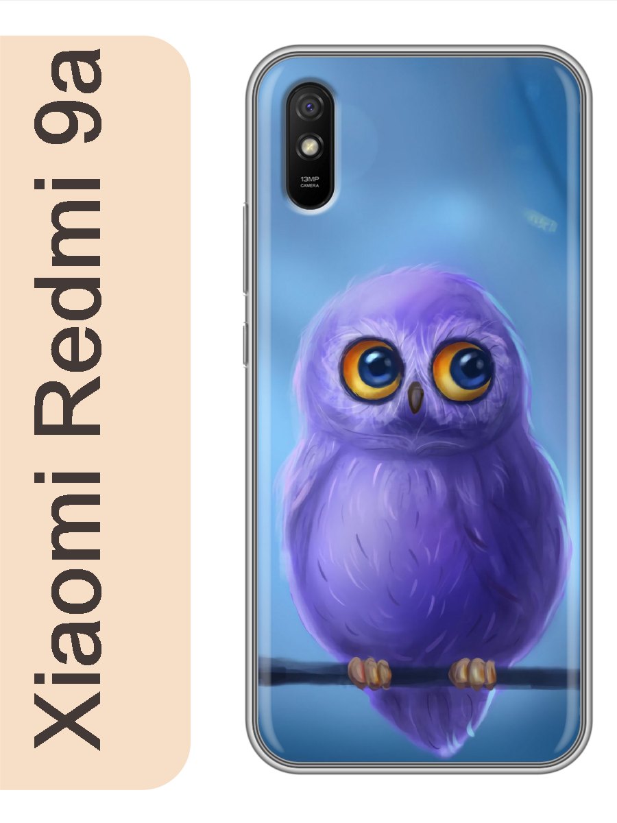 

Чехол на Xiaomi Redmi 9a сова 881, Прозрачный, red9azhiv