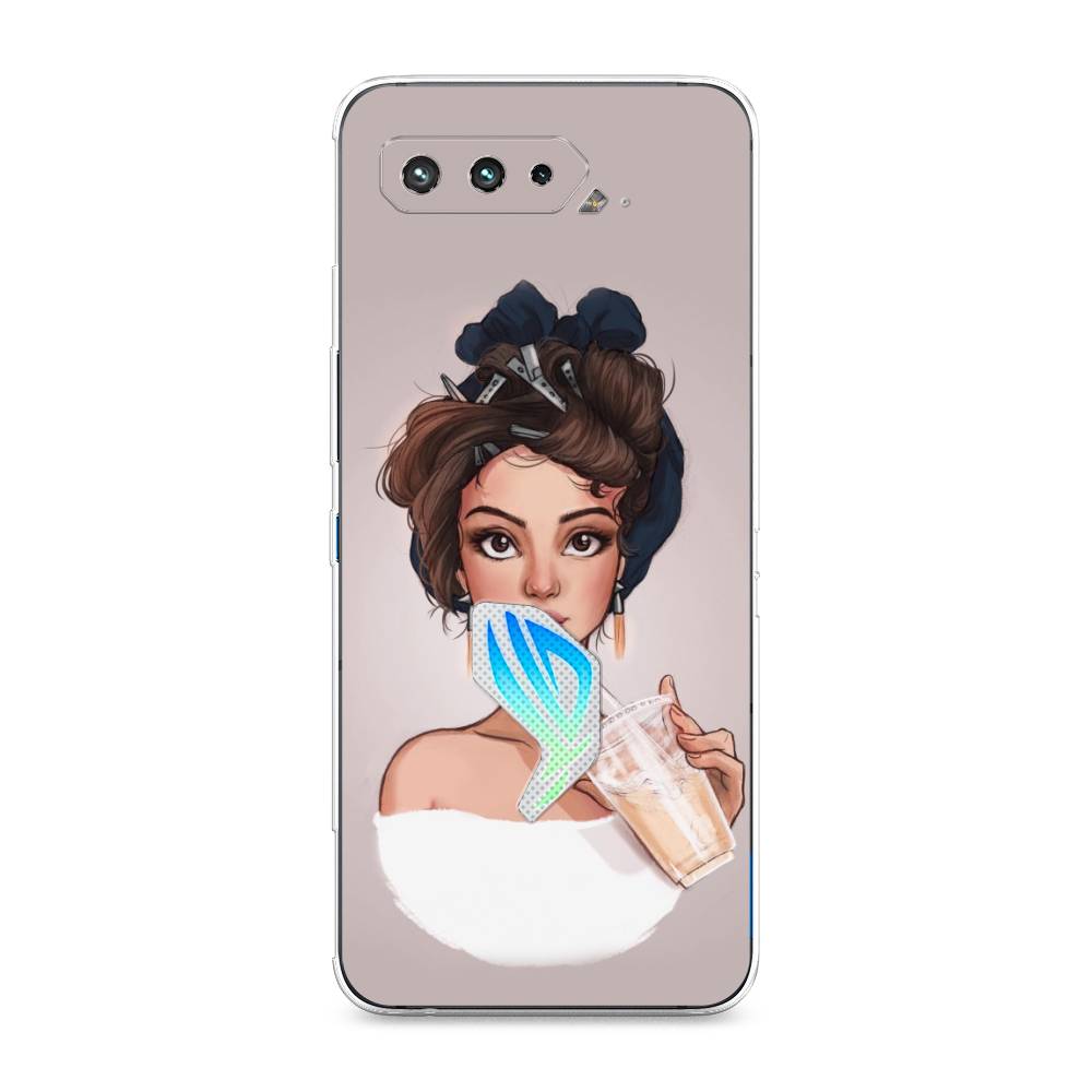 

Чехол для Asus Rog Phone 5/5s "Девушка с фраппе", 44250-6