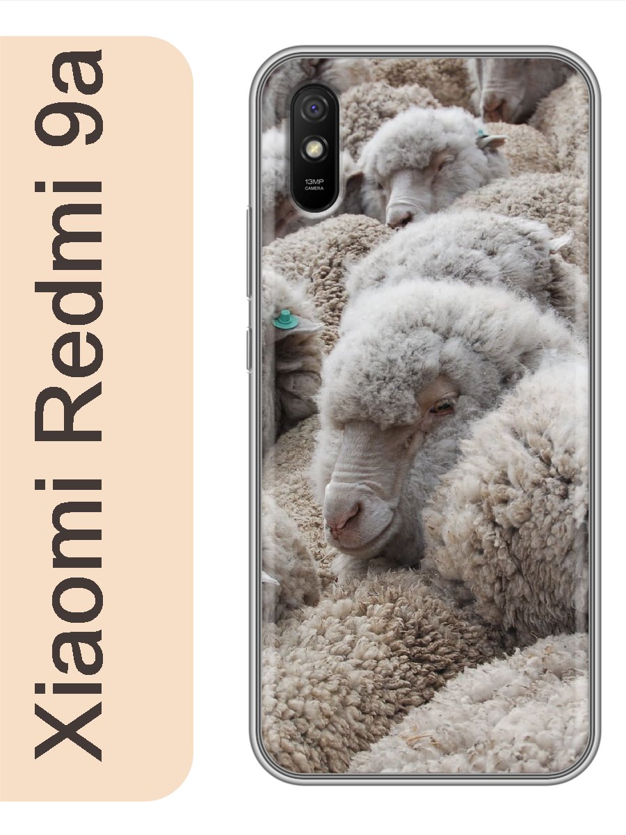 

Чехол на Xiaomi Redmi 9a овцы 875, Прозрачный, red9azhiv