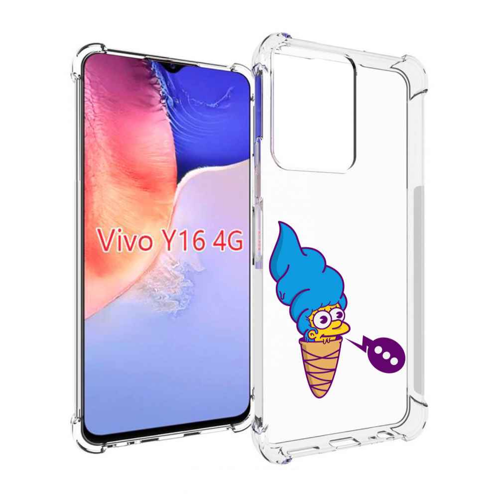 

Чехол MyPads Мардж-рожок для Vivo Y16 4G/ Vivo Y02S, Прозрачный, Tocco