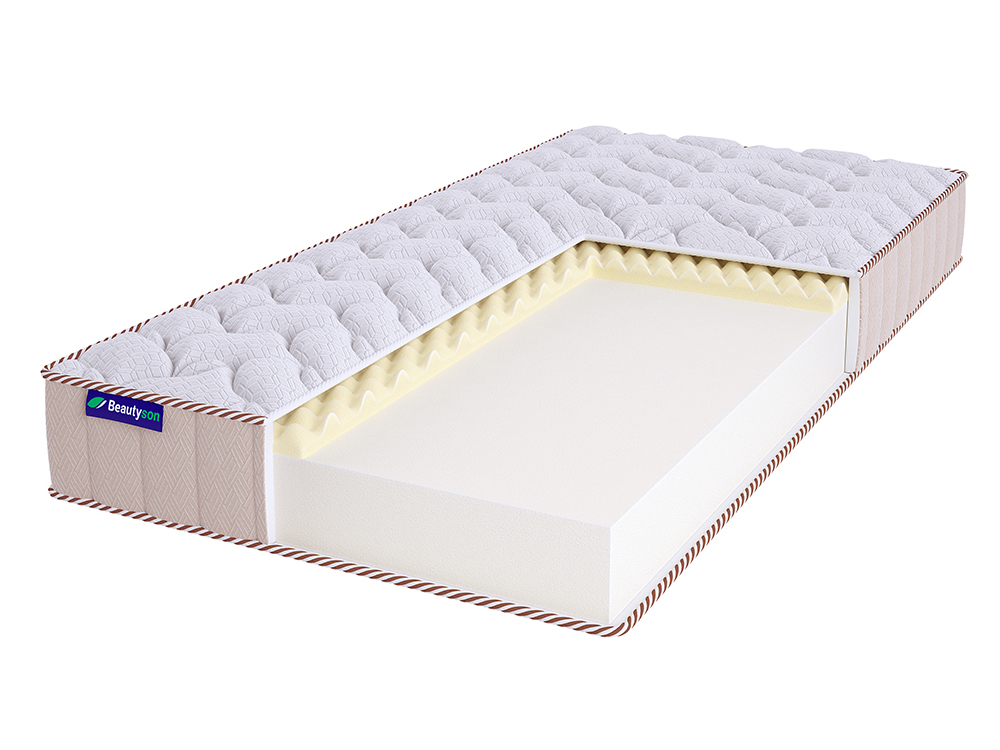 

Матрас Beautyson Roll Foam 10 Massage Lux 140х200, Бежевый;белый;серый;серебристый, Roll Foam 10 Massage Lux