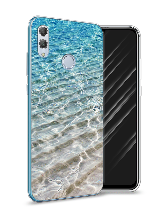 

Чехол Awog на Honor 10 Lite "Волны 10", Голубой, 67550-4