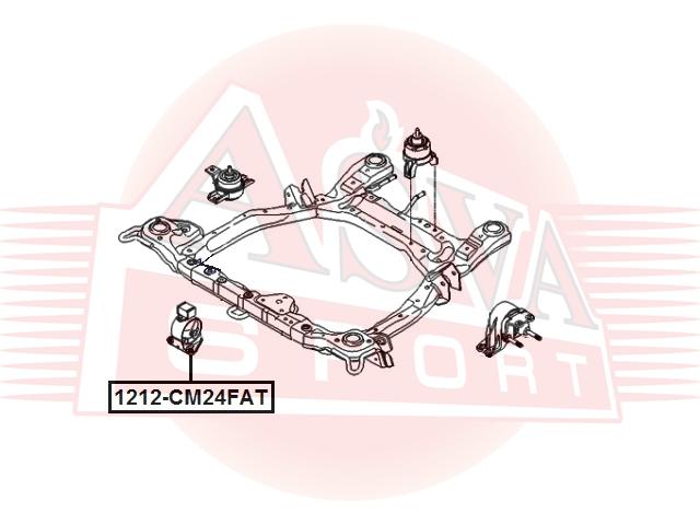 

Опора двигателя ASVA 1212cm24fat