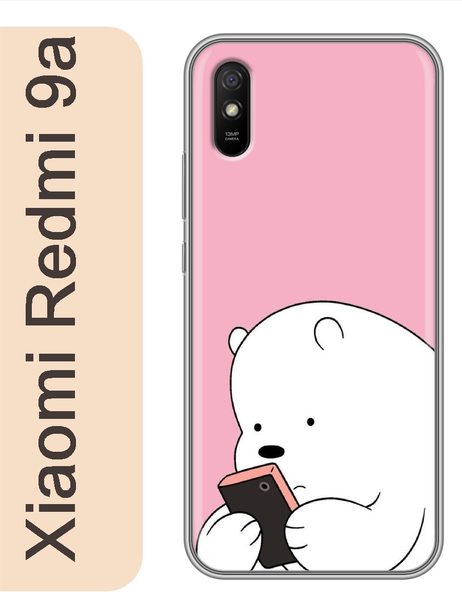 

Чехол на Xiaomi Redmi 9a мишка белый 865, Прозрачный, red9azhiv